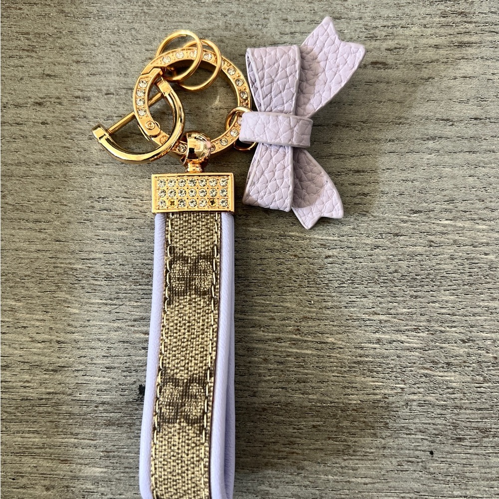 Gucci Up Cycled Keychain with Bow